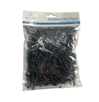 BLACK SHREDDED FILLER APPROX 30 GRAMS