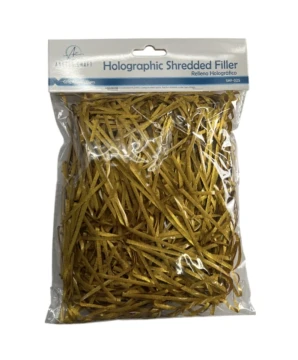 GOLD HOLOGRAPHIC SHREDDED FILLER APPROX 30 GRAMS