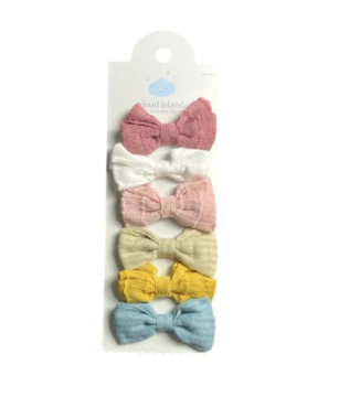 6 PACK HAIR BOW LITTLE KID