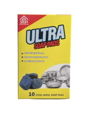 ULTRA SOAP PADS 10 STEEL WOOL SOAP PADS