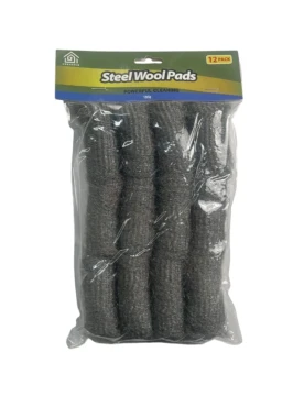 STEEL WOOL PADS 12 PACK xxx
