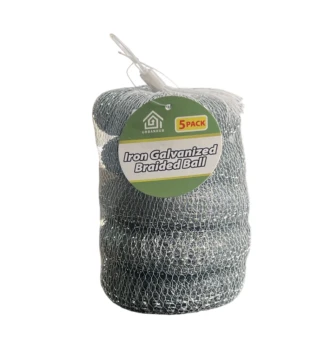 IRON GALVANIZED BRAIDED BALL 5 PACK