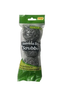 STAINLESS STEEL SCRUBBER 3 PACK