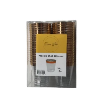 PLASTIC SHOT GLASSES 36 PC 2 OZ