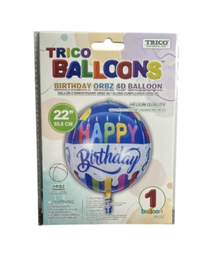 BIRTHDAY 22 INCH BALLOON