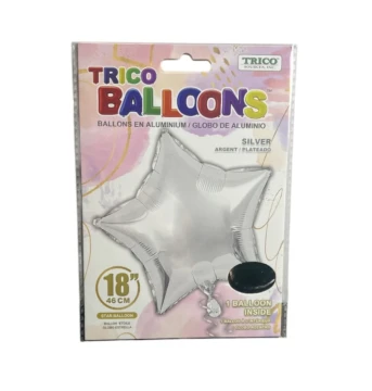 SILVER STAR 18 INCH BALLOON