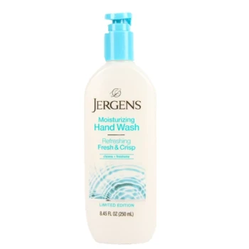 JERGENS MOISTURIZING HAND WASH REFRESHING FRESH AND CRISP 8.45 FL OZ