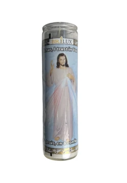 JESUS I TRUST IN YOU RELIGIOUS CANDLE