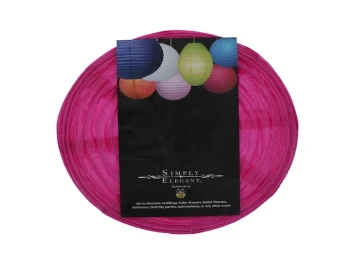 8 INCH PAPER LANTERN FUSHIA SMALL