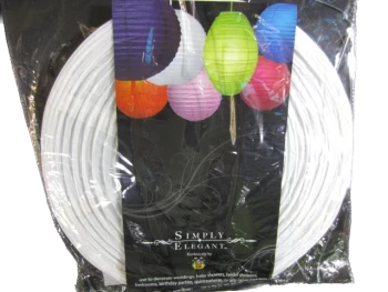 14 INCH PAPER LANTERN WHITE LARGE
