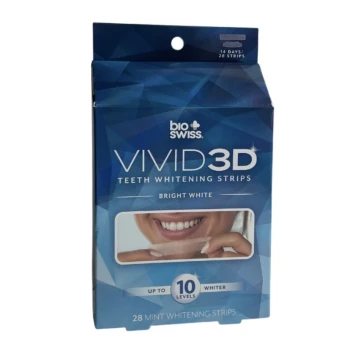 BIO SWISS VIVID 3D 28 MINTH WHITENING STRIPS