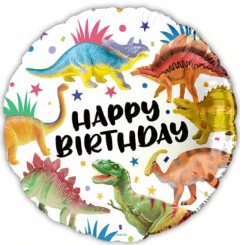 HAPPY BIRTHDAY DINOSAUR BALLOON