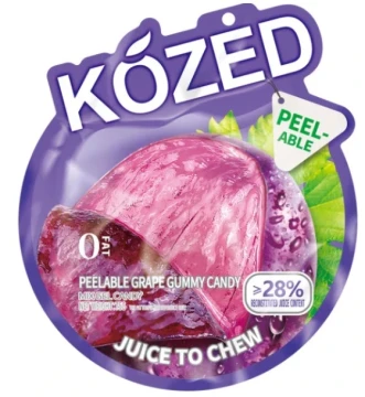 KOZED PEELABLE GRAPE GUMMY CANDY