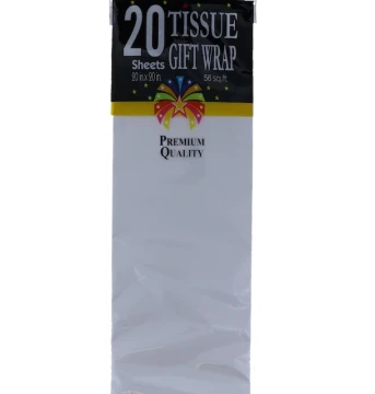 WHITE TISSUE PAPER 20 COUNT