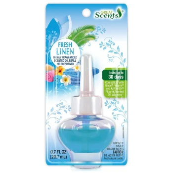 GREAT SCENTS FRESH LINEN SCENTED OIL 0.7 FL OZ