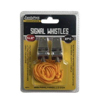 SIGNAL WHISTLES 2 PACK 14.2 INCH