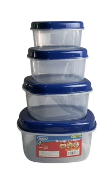 FAMILY MAID STORAGE CONTAINER 4 PCS 320 ML 550 ML 850 ML 1.3 L
