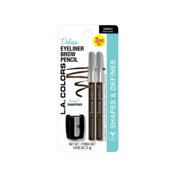 DARK BROWN EYE BROW PENCIL AND SHARPENER