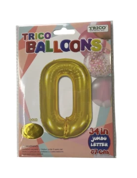 O GOLD JUMBO LETTER 34 INCH