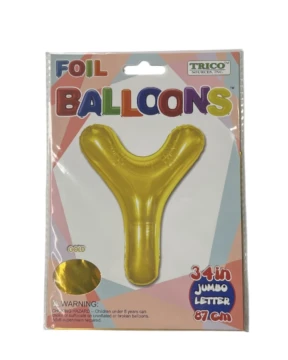 Y GOLD JUMBO LETTER 34 INCH