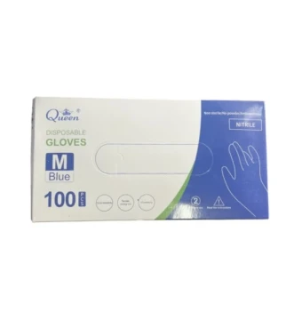 DISPOSABLE MEDIUM BLUE GLOVES 100 COUNT