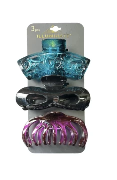 3-Pack Hair Claw Clips
