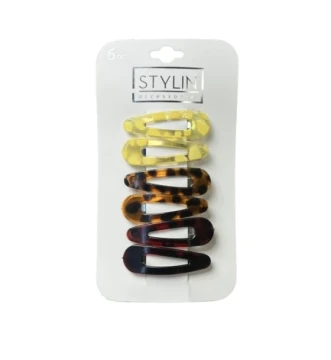 6 HAIR CLIPS