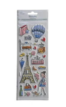 PARIS STICKERS 21 COUNT