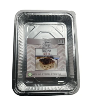 SILVER LINING CAKE PAN WITH LID 13 X 9 X 2 INCH