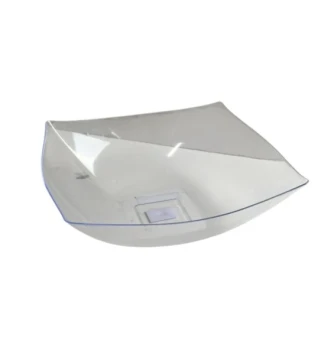 PLASTIC SQUARE SALAD BOWL 128 OZ CLEAR