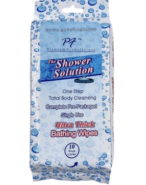 THE SHOWER SOLUTION ULTRA THICK BATHING WIPES