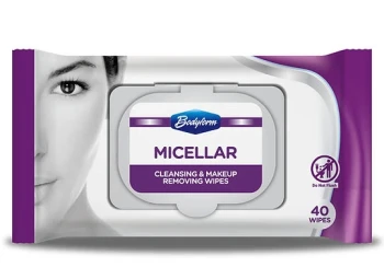 BODYFORM MICELLAR CLEANSING AND MAKEUP REMOVING WIPES 40 COUNT