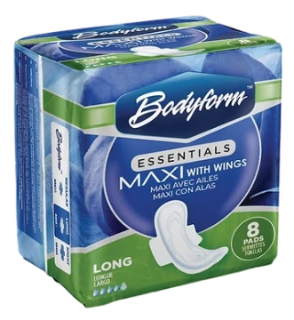BODYFORM LONG 8 PADS MAXI WITH WINGS