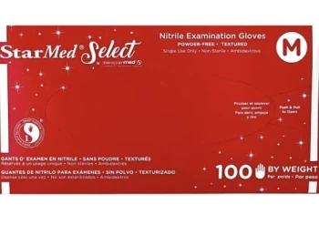 MEDIUM STARMED SELECT NITRILE EXAMINATION GLOVES 100 PACK