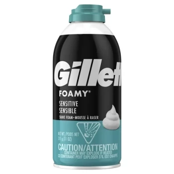 GILLETE FOAMY SENSITIVE SHAVE FOAM 11 OZ