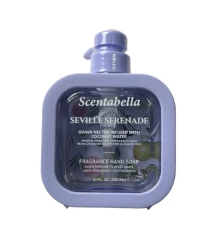 SCENTABELLA SEVILLE SERENADE GUAVA NEXTAR INFUSED COCONUT WTER HAND SOAP 10 FL OZ