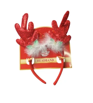 HEADBAND WITH FEATHER ANTLER