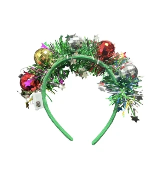 HEADBAND CHRISTMAS BALLS LIGHT UP