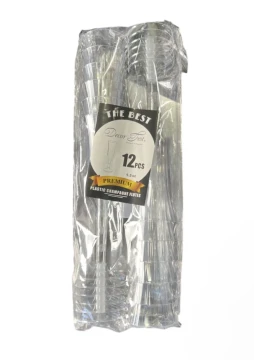PLASTIC CHAMPAGNE FLUTE 5.5 OZ 12 PCS