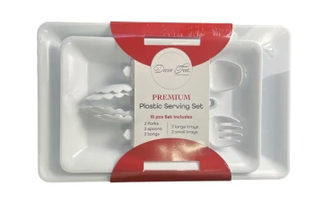 PREMIUM PLASTIC SERVING SET