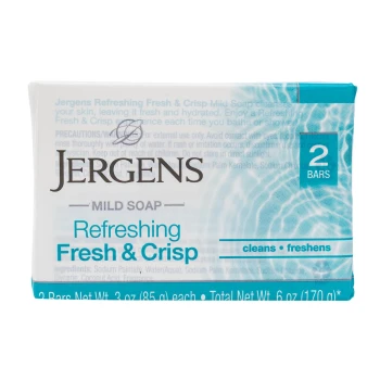 JERGENS REFRESHING FRESH AND CRISP 2 BARS