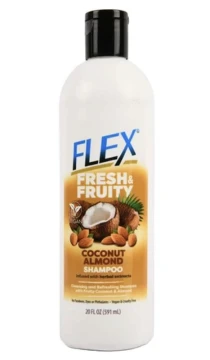 FLEX FRESH AND FRUITY COCONUT ALMOND SHAMPOO 20 FL OZ