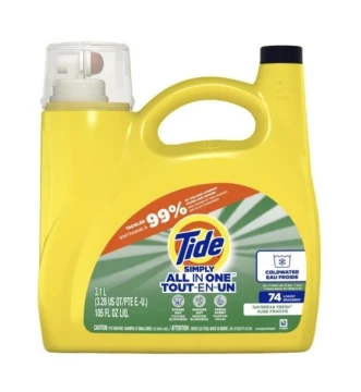 TIDE SIMPLY ALL IN ONE DETERGENT 3.1 LITER