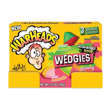 WARHEADS WEDGIES SOUR 3.5 OZ