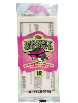 TOO TARTS MONEY CHEWS STRAWBERRY VANILLA PAPER CANDY 0.28 OZ