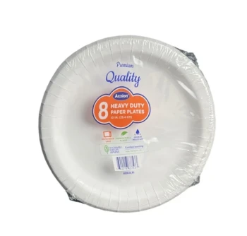 PREMIUM QUALITY 8 HEAVY DUTY PAPER PLATES 10 INCH