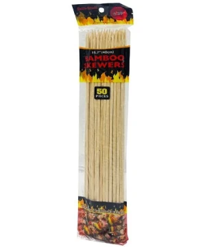15.7 INCH BAMBOO SKEWERS 50 PCS