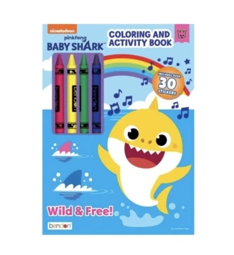 BABY SHARK COLORING AND ACTIVITY BOOK