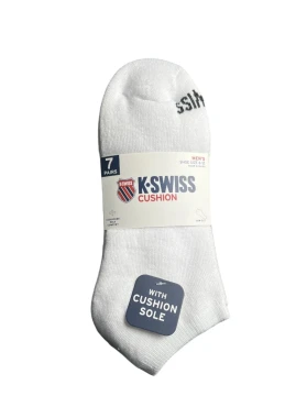 K-SWISS 7 PAIRS MENS SOCKS SIZE 6-12