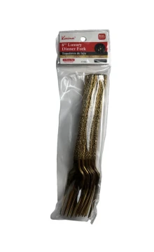 6 PC 8 INCH LUXURY DINNER FORKS